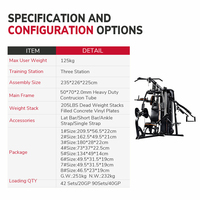 Peralatan Gym Rumah Multi Strength Fitness 4 Station, Peralatan Gym Rumah Multi Station Fitness 4 Station