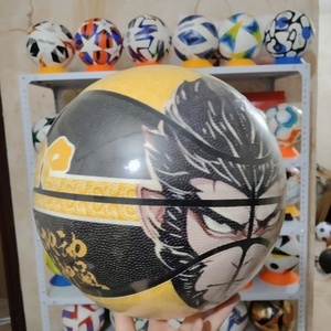 Ballon de basketball en PU imprimé sur mesure de haute qualité, nouveau design tendance, pour usage intérieur et extérieur, entraînement, taille officielle, haute qualité - Product Image 4