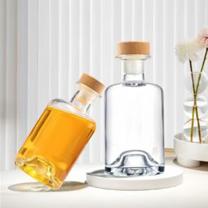 Bouteille de vin en verre à bord de <span class=keywords><strong>gin</strong></span> Vente en gros Bouteilles vides Bouteille de bière Or Verre <span class=keywords><strong>sans</strong></span> plomb <span class=keywords><strong>Alcool</strong></span> Bière Boisson Estampage à chaud Luxe - Product Image 3