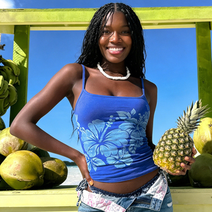 เสื้อกล้ามผู้หญิงสำหรับฤดูร้อน ระบายอากาศได้ดี เป็นมิตรกับสิ่งแวดล้อม ผ้าถักยืดหยุ่น สีตัดกัน ทรงเข้ารูป สั้น สไตล์ลำลอง แบบพื้นฐาน - Product Image 4