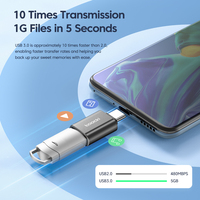 Toocki adaptateur de connecteur usb vers type-c adaptateur otg convertisseur mâle vers usb 3.0 a femelle de haute qualité