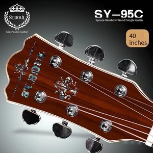 Guitare acoustique ST.BOUL SY-95C, table en épicéa massif, dos et éclisses en bois, qualité professionnelle pour le fingerstyle - Product Image 6