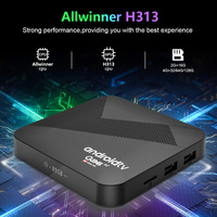 Boîtier TV Android 14 Q96 V09 4K 8K Ultra HD HDR10+ Lecteur multimédia intelligent avec WiFi double bande et fonction Screen Cast