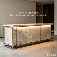 Dalle de marbre gris veiné subtillement moucheté, résistante aux taches, de qualité supérieure, pour meuble-lavabo de salle de bain