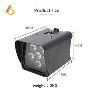 Luces LED AICPOSE 6x18W con Control DMX512, Clasificación IP33, Batería de 7800mAh, RGBWA+UV Inalámbricas para Bodas, Fiestas, DJ, Escenarios, con Estuche - Product Image 6