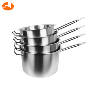 <span class=keywords><strong>Pot</strong></span> à lait Marmite en acier inoxydable avec fond épais à long manche - Product Image 6