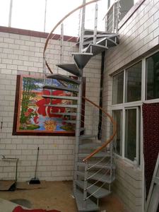 <span class=keywords><strong>Escalera</strong></span> de Hierro Forjado en Espiral para Exteriores, Estilo Francés, Peldaños Antideslizantes para Jardín de Villa - Product Image 3