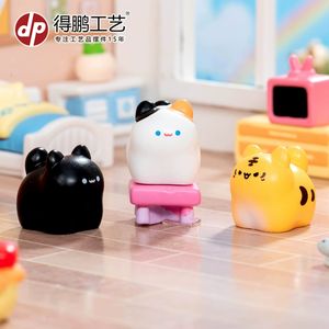 Cute <strong>cat</strong> <strong>Figurine</strong>, MOMO, Decorative Item, Blind Bag Accessory, Miniature Desktop or Car Decoration Piece - Product Image 3