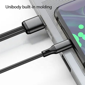 2-en-1 0,2 M Short <span class=keywords><strong>Y</strong></span> <span class=keywords><strong>Micro</strong></span> <span class=keywords><strong>USB</strong></span> C Tipo Smartphone Cable de carga Power Bank Cargador Cable para IOS <span class=keywords><strong>y</strong></span> uso de la computadora - Product Image 5
