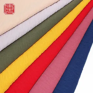 Polyester Fabric 4 Way Stretch Fabric Crepe Airflow Woven Plain Dyed Crush  Cey Fabric for Dress Trousers Garment - China Polyester Fabric and Dress  Fabric price