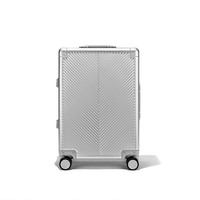 Valise à roulettes PC personnalisée Valise à roulettes légère et intelligente en aluminium pour voyage d'affaires Valise d'embarquement à roulettes larges