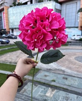 O-X820 Vente en gros à prix réduit : Fleurs d'hortensia artificielles de haute qualité, blanc, rouge, rose vif, en soie, en vrac pour la décoration