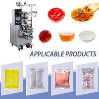 Machine d'emballage liquide VFFS 20-40 BPM pour sachets de sauce, miel, huile, ketchup, pâte de tomate, sauce soja, échantillons de produits de beauté