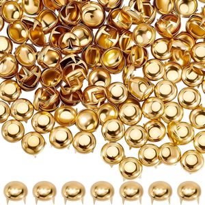 GORGECRAFT Pcs Round Dome Studs Nailheads Gold Metal Brass Mm Inch Claw Beads Spike Studs Spots Leathercraft Rivets <b>Purse</b> Hardwa - Product Image 1