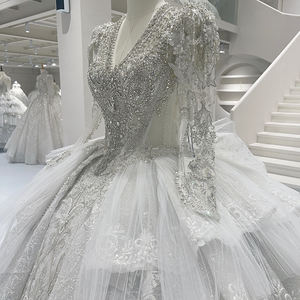 Vestidos <span class=keywords><strong>de</strong></span> Novia <span class=keywords><strong>de</strong></span> Lujo con Escote en V y Lazo <span class=keywords><strong>de</strong></span> Ilusión Elegante <span class=keywords><strong>de</strong></span> Fábrica, Jancember Gt004 - Product Image 2