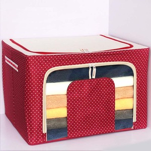 Household Large Capacity Storage Box Underwear Organizer Foldable Transparent Box Clothes Quilt Organizer