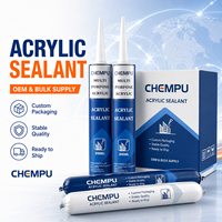 Mastic acrylique 1K pour carrelage, à faible rétrécissement, pour décorateur, pour les bords des carreaux, mastic acrylique lisse pour joints
