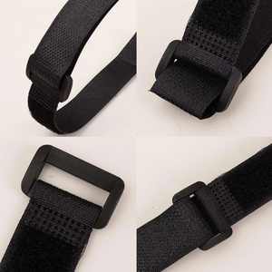 Correa de Nylon Elástica Ajustable de Fábrica, Autoadhesiva, Reutilizable, con Hebilla de Plástico para Ropa, Zapatos y Bolsos - Product Image 3