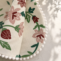 Coussins de siège ronds d'extérieur 100% lin, coussins de canapé, coussin de chaise, coussin de sol imprimé floral personnalisé, fabricant