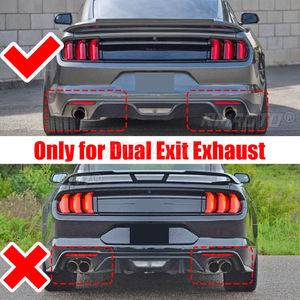 Difusor de Labio de Parachoques Trasero para Ford Mustang Ecoboost 2018-2021, Protector de Spoiler y Splitter, Kit de Carrocería, Faldón Delantero, Negro Brillante - Product Image 6