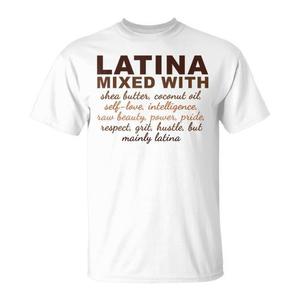 Camiseta Latina con Mezcla de Manteca de Karité y Aceite de Coco, Amor Propio, Orgullo, Poder, Grit, Esfuerzo - Product Image 3