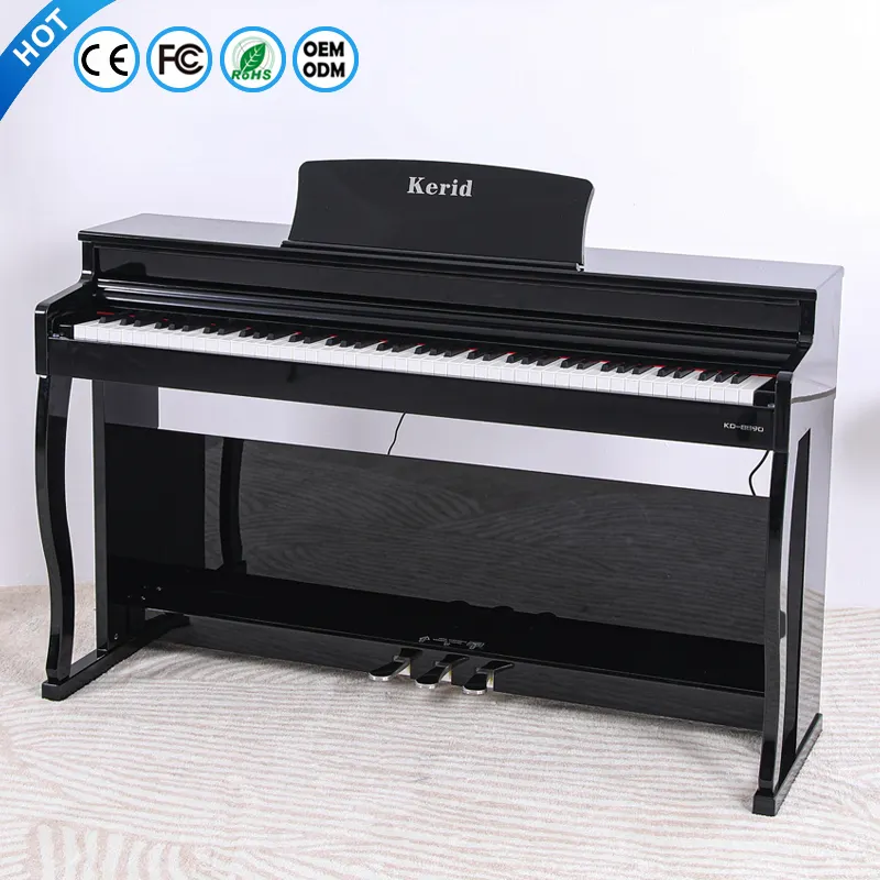 Grosir Piano listrik tegak Harga terbaik instrumen Keyboard musik berat 88 tombol berdiri Piano Digital elektronik