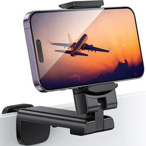 Selfie tenant pliable rotatif ABS support de téléphone <span class=keywords><strong>Train</strong></span> siège support de bureau résistant à l'eau avion support de téléphone portable pince - Product Image 2