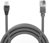 Cable de Extensión Ethernet Rectangular para Satélite de 1m 26AWG, Cable de Internet Satelital Portátil Mini