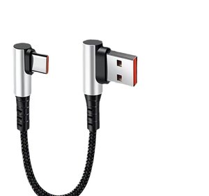 Cordon à Angle Droit PD 65W 90 USB-C à USB-C Charge Rapide pour Téléphone Portable Ordinateur Gaming Power Banks Câble de Charge <span class=keywords><strong>Court</strong></span> - Product Image 6