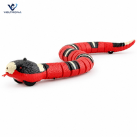 Serpent jouet électrique réaliste, serpent robot rampant avec des yeux lumineux, rechargeable par USB pour les enfants, jeu interactif