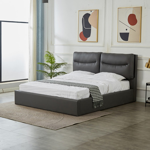 Cabecera <span class=keywords><strong>de</strong></span> <span class=keywords><strong>Cama</strong></span> Moderna, Gruesa y Suave, con Esponja, Tapizada en Cuero, con Espacio <span class=keywords><strong>de</strong></span> Almacenamiento - Product Image 1
