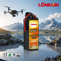 Batterie Lipo semi-solide Longkun 14S 51.8V 22000mAh 15C pour VTOL, ailes fixes et drones multirotors