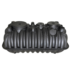 Nouveau système <span class=keywords><strong>de</strong></span> <span class=keywords><strong>fosse</strong></span> <span class=keywords><strong>septique</strong></span> commercial portable souterrain à 3 compartiments en PE noir, réservoir <span class=keywords><strong>de</strong></span> stockage <span class=keywords><strong>de</strong></span> 1000 L avec <span class=keywords><strong>couvercle</strong></span>, garantie 1 an - Product Image 5