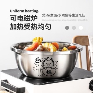 Juego de tazones para mezclar de acero inoxidable, duraderos, aptos para alimentos, lavables en lavavajillas, para hornear, ensaladas, sopa, almacenamiento, Chaozhou, China - Product Image 5