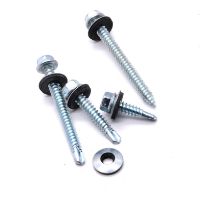 Hex Head EPDM Bonded Washer Self Drilling Screw 4