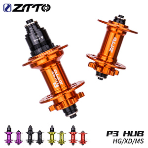 ZTTO MTB Moyeu de frein à disque 6 cliquets 32 trous P3 VS DT 370 Xm490 D041SB D042SB Axe traversant à dégagement rapide 142 135 Roulement étanche Orange - Product Image 2