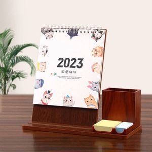 A buon mercato prezzo di fabbrica personalizzato scrivania in legno Base bambina nera 2 annuale calendario da parete - Product Image 6