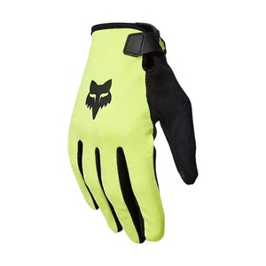 For Ranger Fluorescent Yellow Polyester Full <b>Finger</b> Cycling Gloves with Adjustable Wrist <b>Strap</b> for Unisex Outdoor Use - Product Image 1