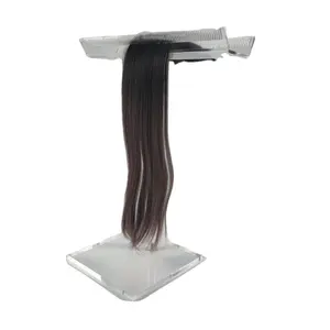 Прозрачная акриловая подставка для наращивания волос Yageli на заказ, органайзер, демонстрационный держатель для салона