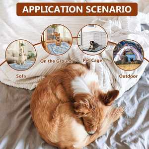 Factory Direct Sales Anpassbarer Druck Langlebige wieder verwendbare Welpen-Pee-Pads Super Absorbent 100% wasserdichte Hunde matratze - Product Image 6