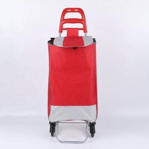 Sac de courses multifonctionnel personnalisé avec logo, chariot portable multicolores pour supermarché, sac de courses grande capacité avec roulettes - Product Image 5