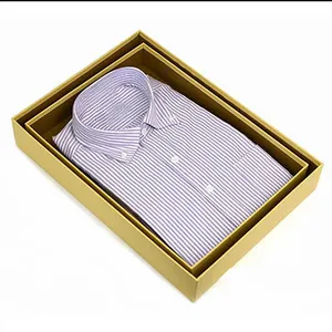 Boîtes de rangement télescope pour T-shirt pour homme conception personnalisée boîte d'emballage de vêtements à grand compartiment boîte d'emballage de chaussettes bon marché