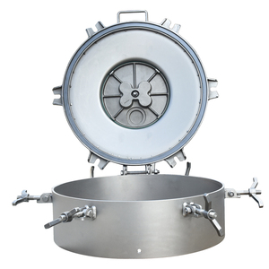 Couvercle de manhole antidéflagrant à six griffes en acier inoxydable 304 DN500 à ouverture rapide, utilisé pour les véhicules chimiques - Product Image 3