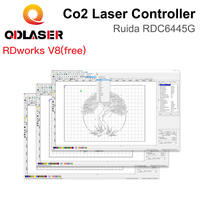 Système de contrôle laser CO2 QDLASER Ruida RDC6445G pour machine de gravure et de découpe laser CO2 avec logiciel RDWorks V8