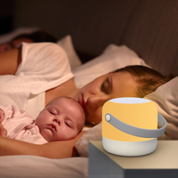 Lampe de chevet LED portable rechargeable moderne avec interrupteur ABS pour bébé, idéale pour l'allaitement et l'aide au sommeil en crèche