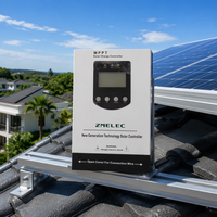 Contrôleur de charge solaire MPPT 60A, contrôleur d'éclairage, écran LCD, communication RS485, 12V/24V/36V/48V, plomb-acide/lithium/LiFePO4