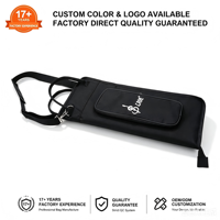 Sac d'usine personnalisé de haute qualité étanche et portable pour baguette de batterie sac de maillet sac de baguette de batterie pliable et mince