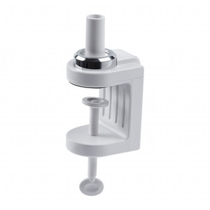 Pinza blanca para lámpara de mesa, ajustable y resistente; ideal para iluminación en espacios de trabajo y lectura. - Product Image 1
