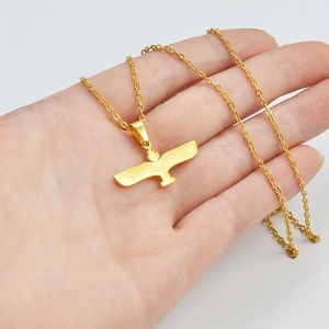 Collar con Colgante de Acero Inoxidable con Bandera Aramea, Elegantes Cadenas Plateadas para Hombres y Mujeres, para Bodas, Fiestas, Regalo # 318101 - Product Image 4