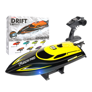 Lancha rápida a control remoto Sparkly HJ808 <span class=keywords><strong>de</strong></span> alta velocidad, modelo <span class=keywords><strong>de</strong></span> navegación competitivo 2.4G, juguete acuático, barco a control remoto. - Product Image 4